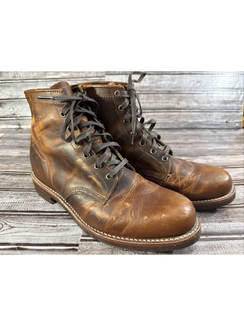 Chippewa Aldrich Service Boots 11.5 D Tan Renegade Nitrile Cork 1901M26 Heritage